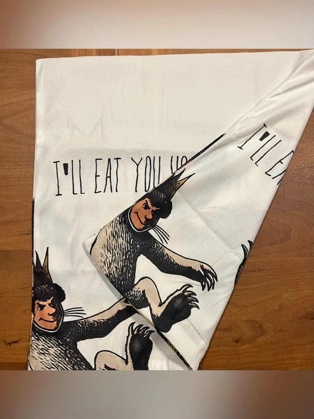 Where The Wild Things Are Pillow Cover “I'll Eat You Up” Quote Nursery 18”x18”